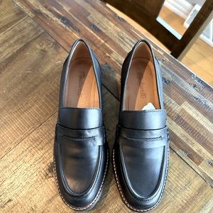 Madewell Corinne Black Lugsole Loafer Size 8